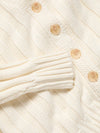 Faherty Brand Sunwashed Laidback Cardigan in Egret ivory knit