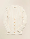 Faherty Brand Sunwashed Laidback Cardigan in Egret