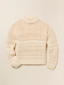  Faherty Brand Whitecap Sweater in Cream