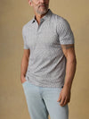 Faherty Brand Short-Sleeve Movement Pique Polo Olive Palm Beach