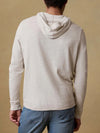 Faherty Brand Sunwashed Slub Hoodie in Ice Grey Stripe