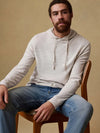 Faherty Brand Sunwashed Slub Hoodie in Ice Grey Stripe