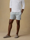 Faherty Brand All Day Trunk 6" Sage Awning Stripe