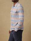 Faherty Brand Legend Sweater Shirt Isle Breeze Stripe