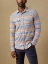 Faherty Brand Legend Sweater Shirt Isle Breeze Stripe