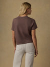 Faherty Brand Sunwashed Essential Tee in Alpine Brown