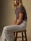 Faherty Brand Sunwashed Essential Tee in Alpine Brown