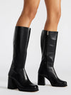 Steve Madden Mystery Black Leather Boot