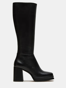  Steve Madden Mystery Black Leather Boot