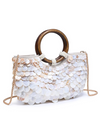Urban Expressions Scarlett Evening Bag in Ivory/Multi