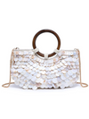 Urban Expressions Scarlett Evening Bag in Ivory/Multi