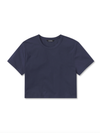Cuts for Women Almost Friday Cropped Tee in Pacific Blue