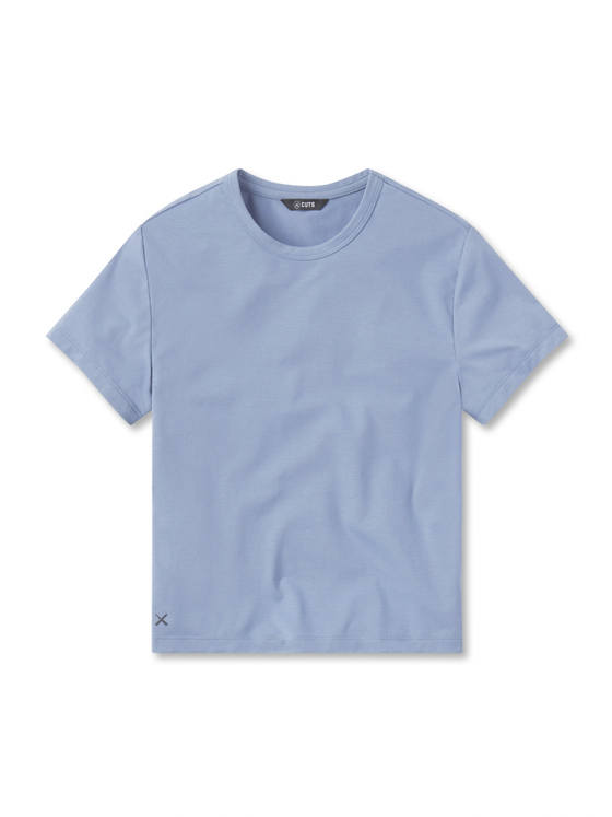 Cuts Almost Friday Tee in infinity blue