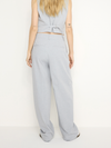 Good American Suiting Good 90s Pleated Trouser in Heather Gray