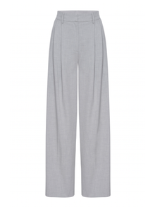  Good American Suiting Good 90s Pleated Trouser in Heather Gray