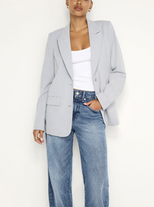  Good Amercan Suiting Oversized Blazer in heather grey