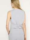 Good American Suiting Vest in Heather Grey