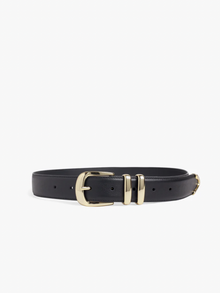  Favorite Daughter The Jordan Belt in Black gold