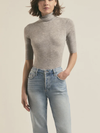 Favorite Daughter The Amelia Top in Melange Grey turtleneck