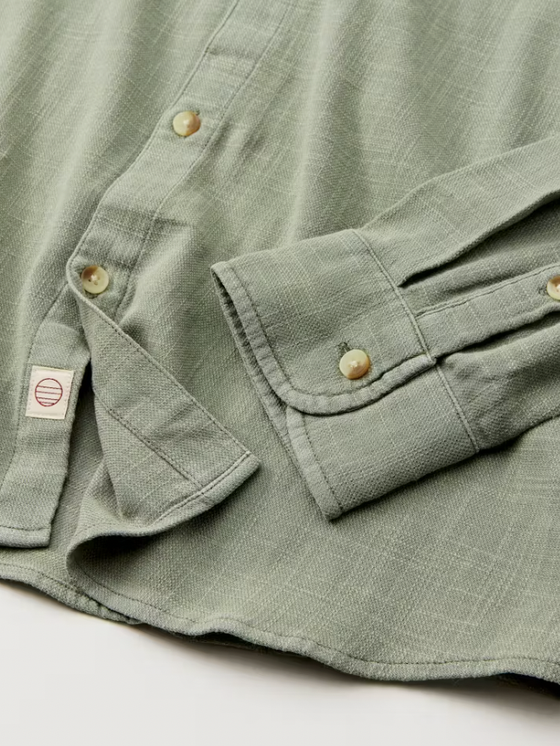 Marine Layer Classic Stretch Selvage Shirt in Shadow