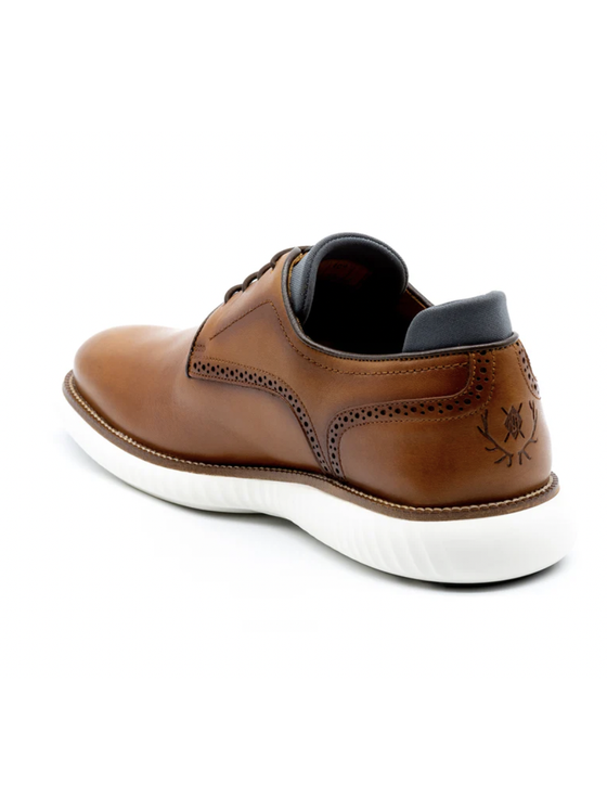 Martin Dingman Leather Plain Toe Sport Lace-Up in Whiskey