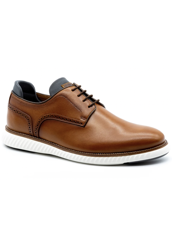 Martin Dingman Leather Plain Toe Sport Lace-Up in Whiskey