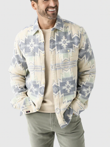  Faherty Brand Doug Good Feather Surf Flannel in Spring Star Nation