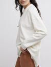 Free People Phoebe Pullover in stark white