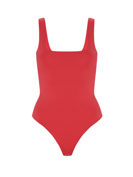 Good American Scuba Modern Tank Bodysuit in GRenadine