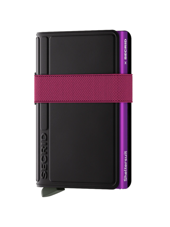 Secrid Bandwallet TPU in Sheltersuit Black Fuchsia