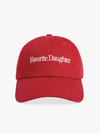 Favorite Daughter Classic Logo Baseball Hat in red white