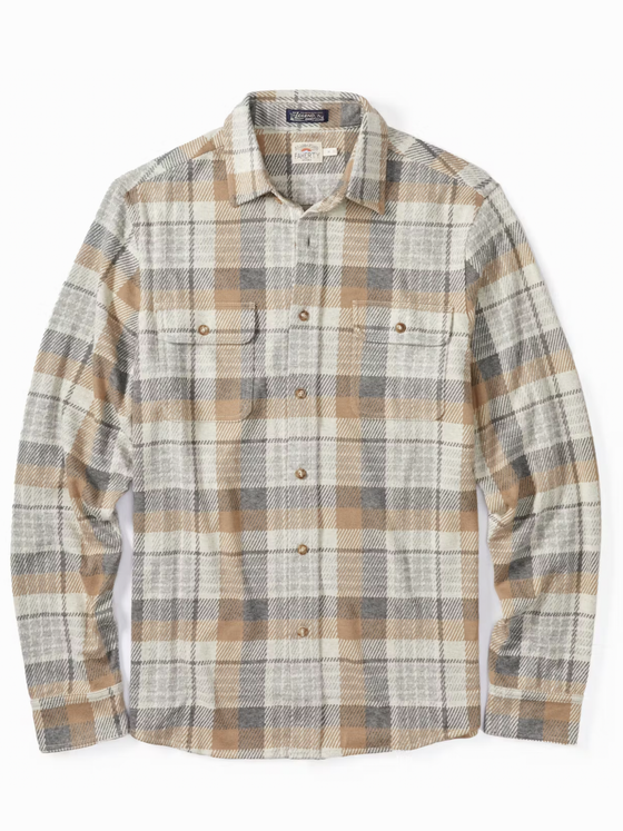 Faherty Brand Legend Sweater Shirt in Western Outpost Plaid