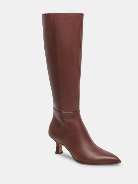 Dolce Vita Auggie Boots in Chocolate Dritan Leather