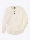 Cuts for Men | AO Long Sleeve Henley Curve-Hem in Ivory