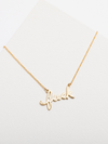 Fuck Script Necklace - Gold Plated