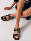Revelry Studded Sandals in Plaster