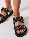 Revelry Studded Sandals in Plaster