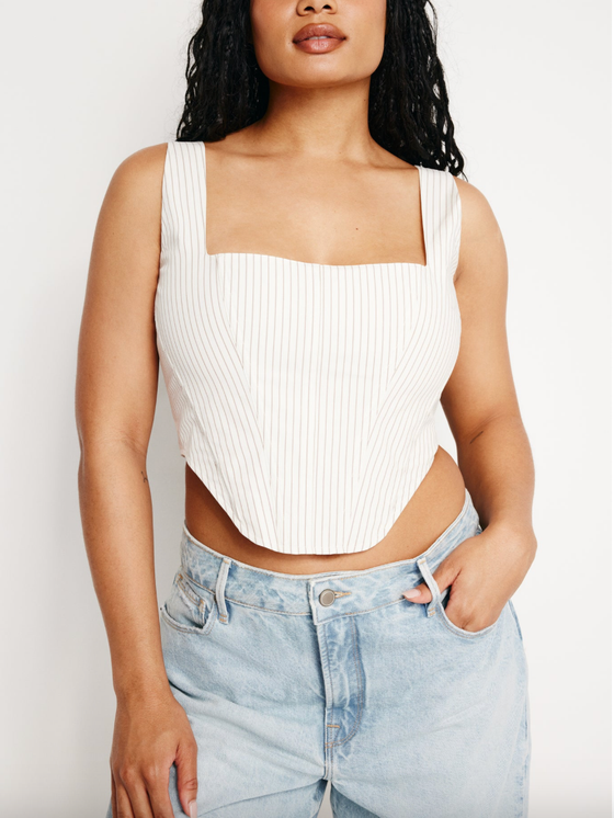 Poplin Corset Top