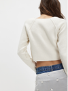 Free People Sydney Shrunken Cardi in Optic White