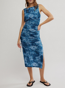  Free People Take Me Away Midi in Indigo Combo