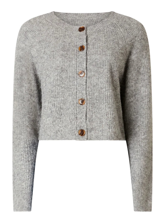 Nia the Brand Lisa Cardigan in Heather Grey cozy