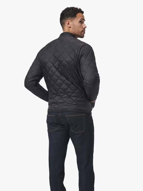 Mizzen + Main Belmont Jacket in Black Solid quilted