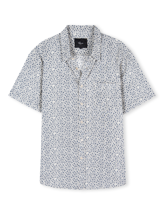 Rails Carson Shirt in Autumn Daisy Ocean navy flowers