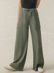  Faherty Brand Topanga Drape Pant in Thyme