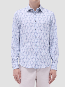  Bugatchi The Jimmy Ooohcotton Long Sleeve Shirt in Mint