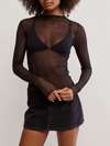 Free People Minding My Business Top in Black