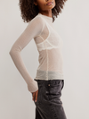 Free People Minding My Business Top in tea cream