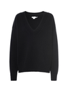 Good American Knit Deep V Knit Sweater in Black