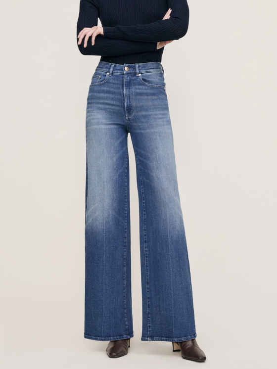 DL1961 Hepburn Wide Leg in Oceanside: High Rise 32"