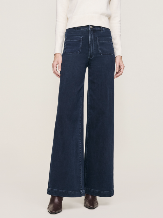 DL1961 Hepburn Wide Leg in Social